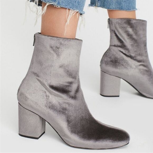 Free People Velvet Cecile Ankle Boot - Picture 1 of 13